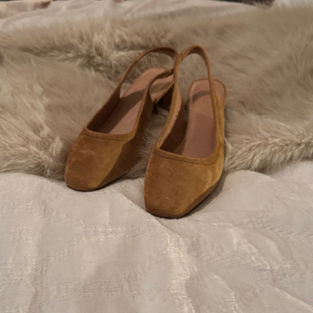 J. Jill Tan Suede Slingback low